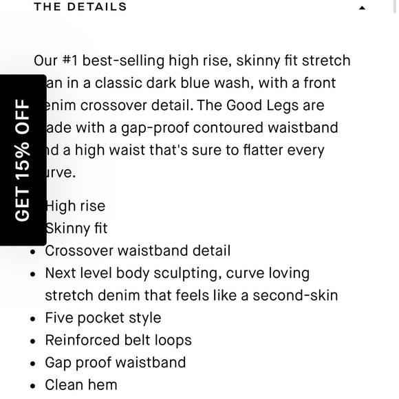 Good American white jeans , sz00 , brand new w tags - Picture 6 of 6